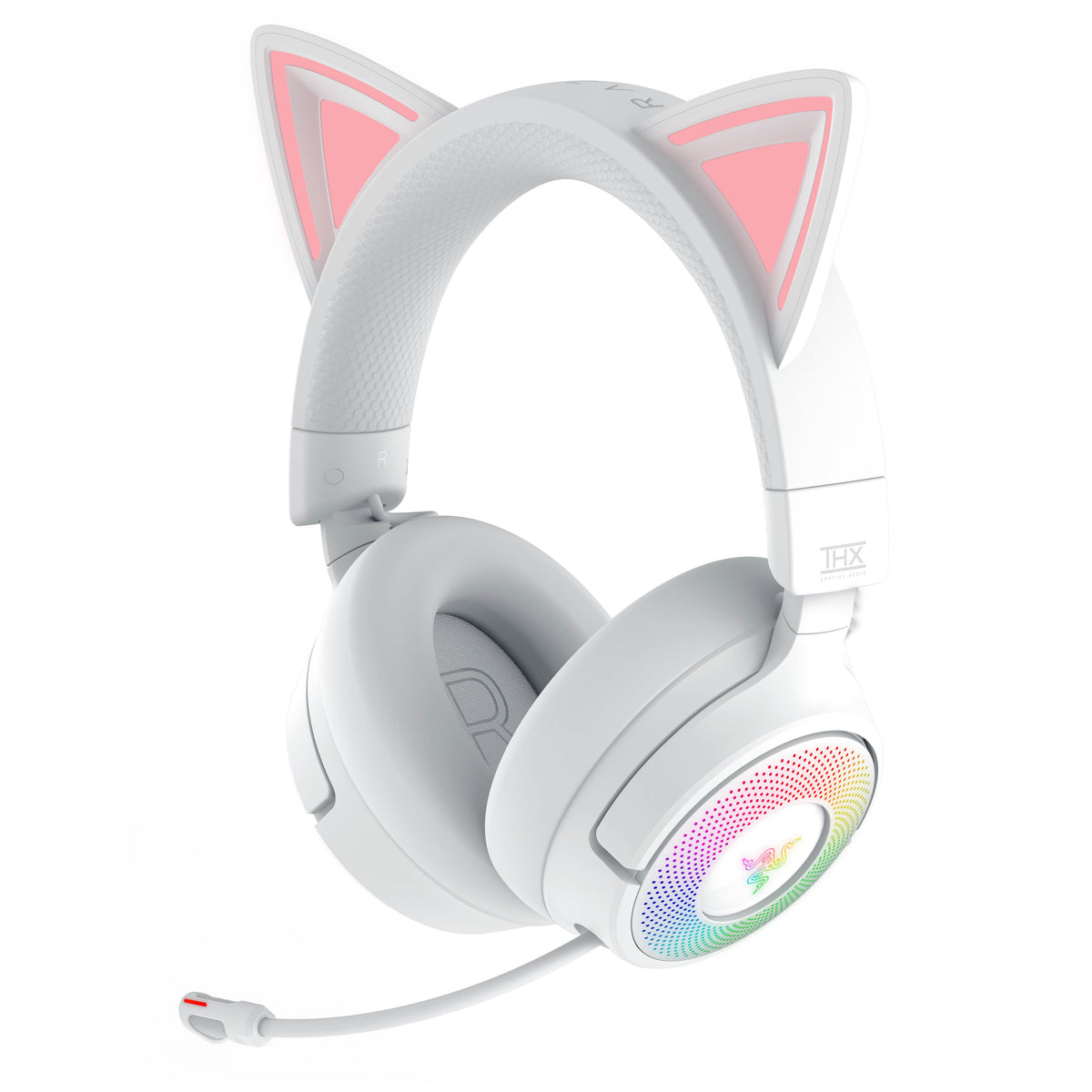 Headset Razer Kraken Kitty V3 Pro Wireless/Bluetooth Branco