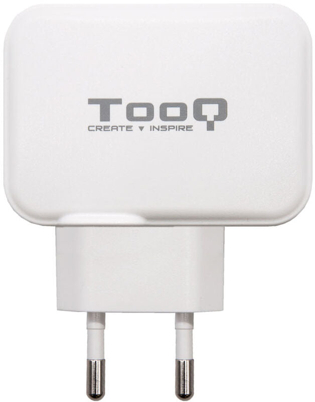 Carregador Tooq Duplo USB-C + USB-A 27W Branco