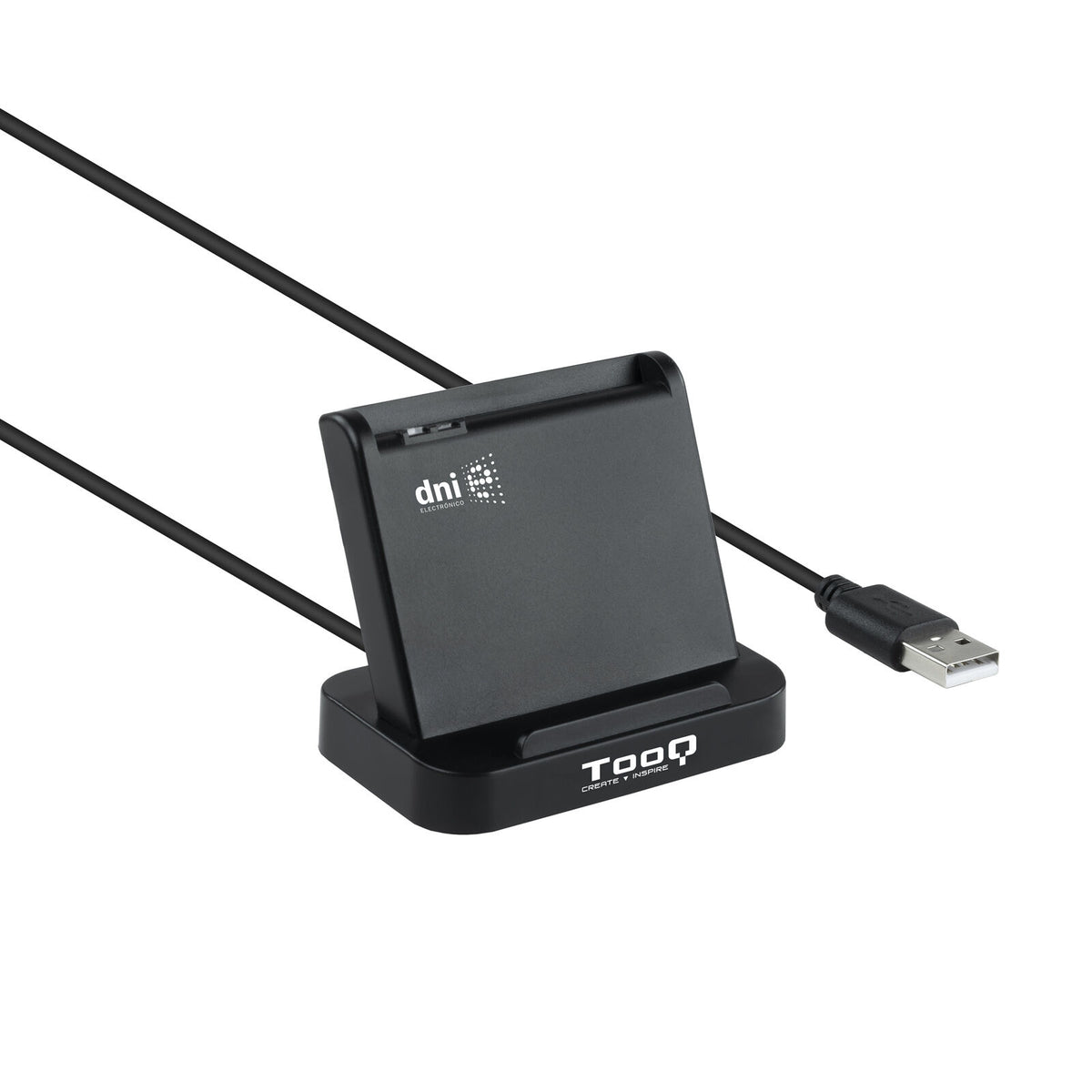 Leitor de Cartões Tooq DNI 4.0 e Cartão de Cidadão USB 2.0 Preto