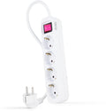 Régua Nanocable 4 Tomadas com switch 1.4 M Branco