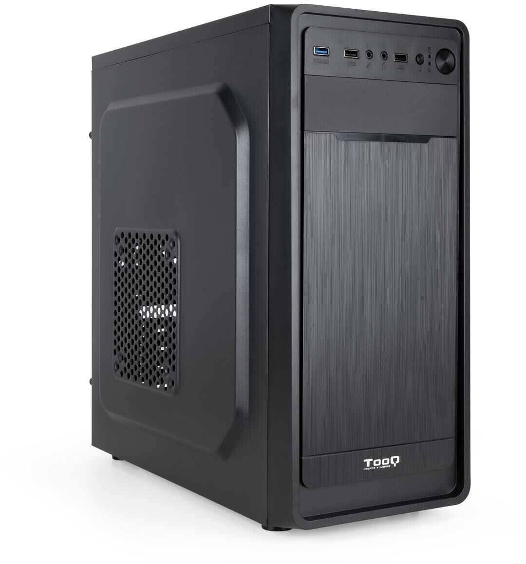 Caixa Midi Tower Tooq  1x USB 3.0 + 2x USB 2.0 Preto