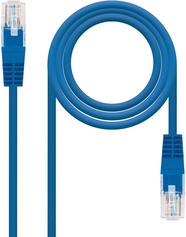 Cabo de Rede Nanocable RJ45 UTP CAT.5E AWG24 2 M Azul
