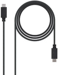 Cabo USB 2.0 3A Nanocable USB-C M/M 3 M Preto
