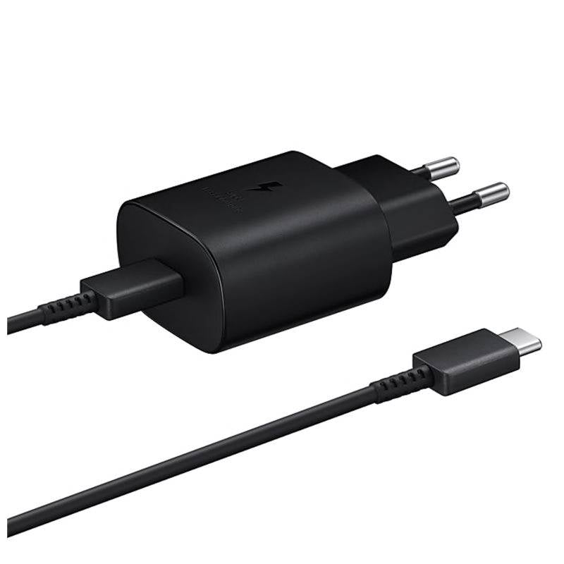 KIT SAMSUNG ADAPTER 25W + CABO USB-C TO USB-C