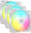 Ventoinha Corsair RS120-R ARGB Reverse PWM Branca 120mm (Pack 3)