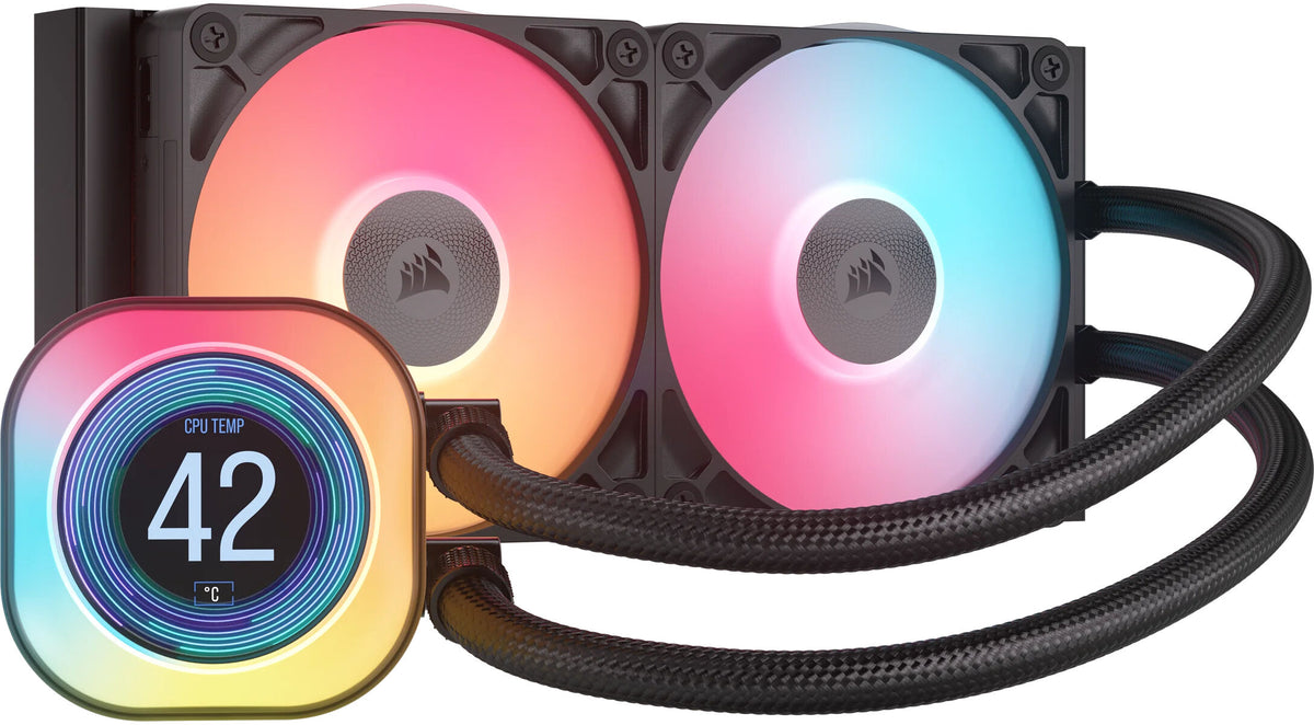 Water Cooler CPU Corsair iCUE LINK TITAN 240 RX RGB LCD 240mm Preto