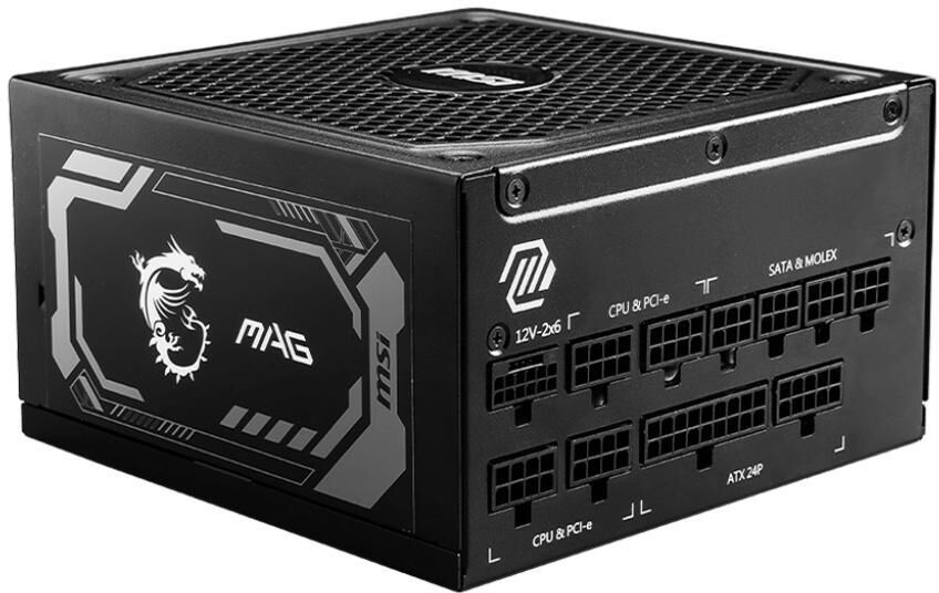 Fonte Modular MSI MAG A1250GL 1250W 80+ Gold PCIE 5.1