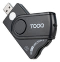 Leitor de Cartões Tooq DNIE, SIM, SD/TF, USB-A, Preto