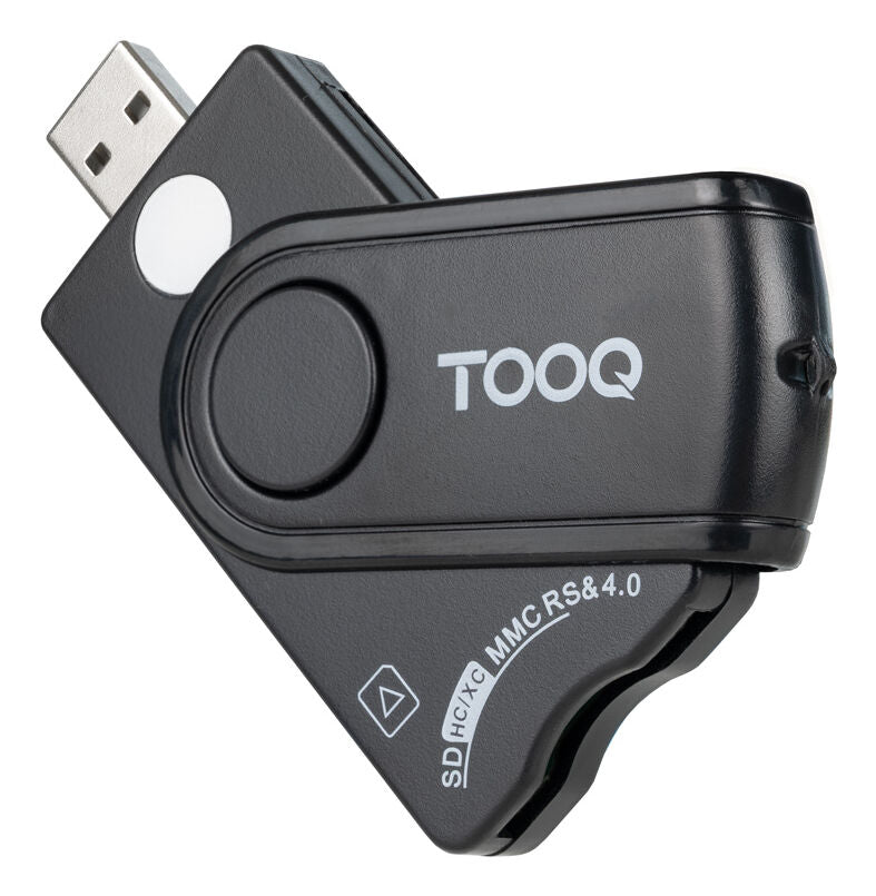 Leitor de Cartões Tooq DNIE, SIM, SD/TF, USB-A, Preto