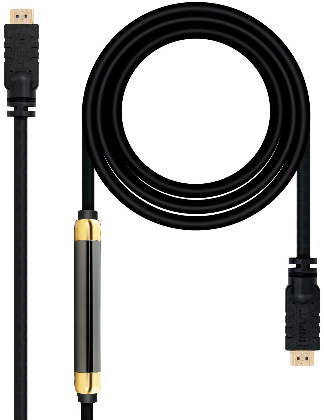 Cabo HDMI V1.4 HEC Nanocable HDMI M/M 30 M c/Ferrite