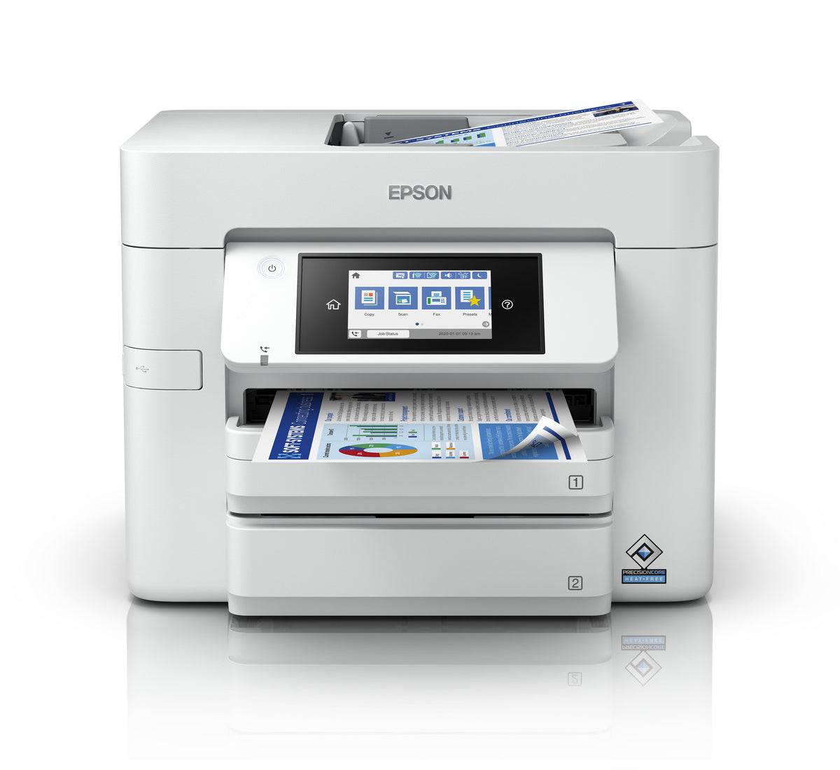 Impressora Impressora Multifunções a Laser a Jato de Tinta Epson WorkForce WF-4810DTWF Wi-Fi