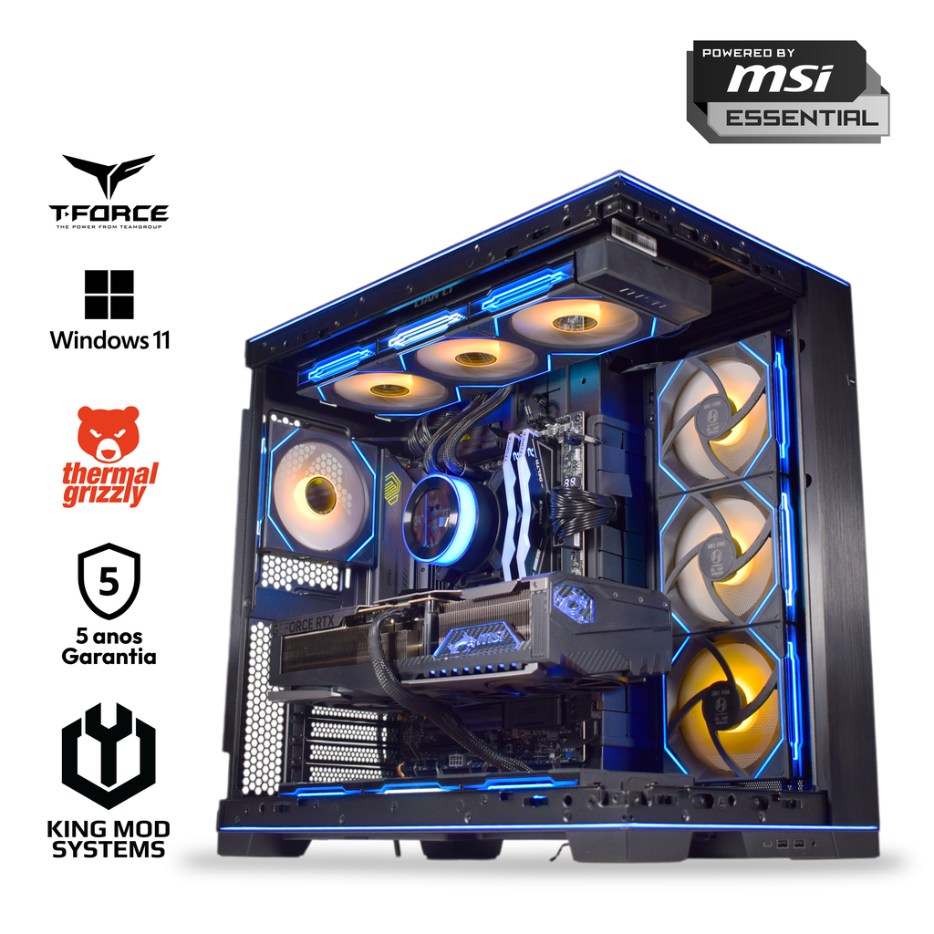 Computador King Mod Gamer-PC Ryzen 7 9850X3D 64GB DDR5 2TB RTX 5090 WiFi W11 V2