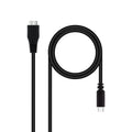 Cabo USB 3.0 Nanocable USB-C/M-Micro USB-B/M 1 M Preto
