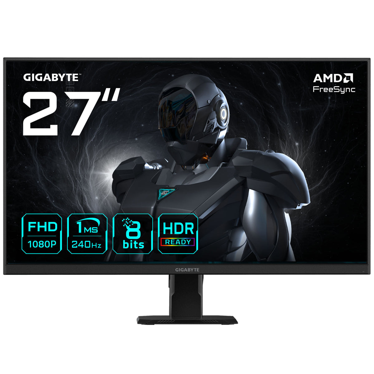 Monitor Gigabyte 27" GS27F2 FHD 240Hz IPS 1ms FreeSync HDR Ready