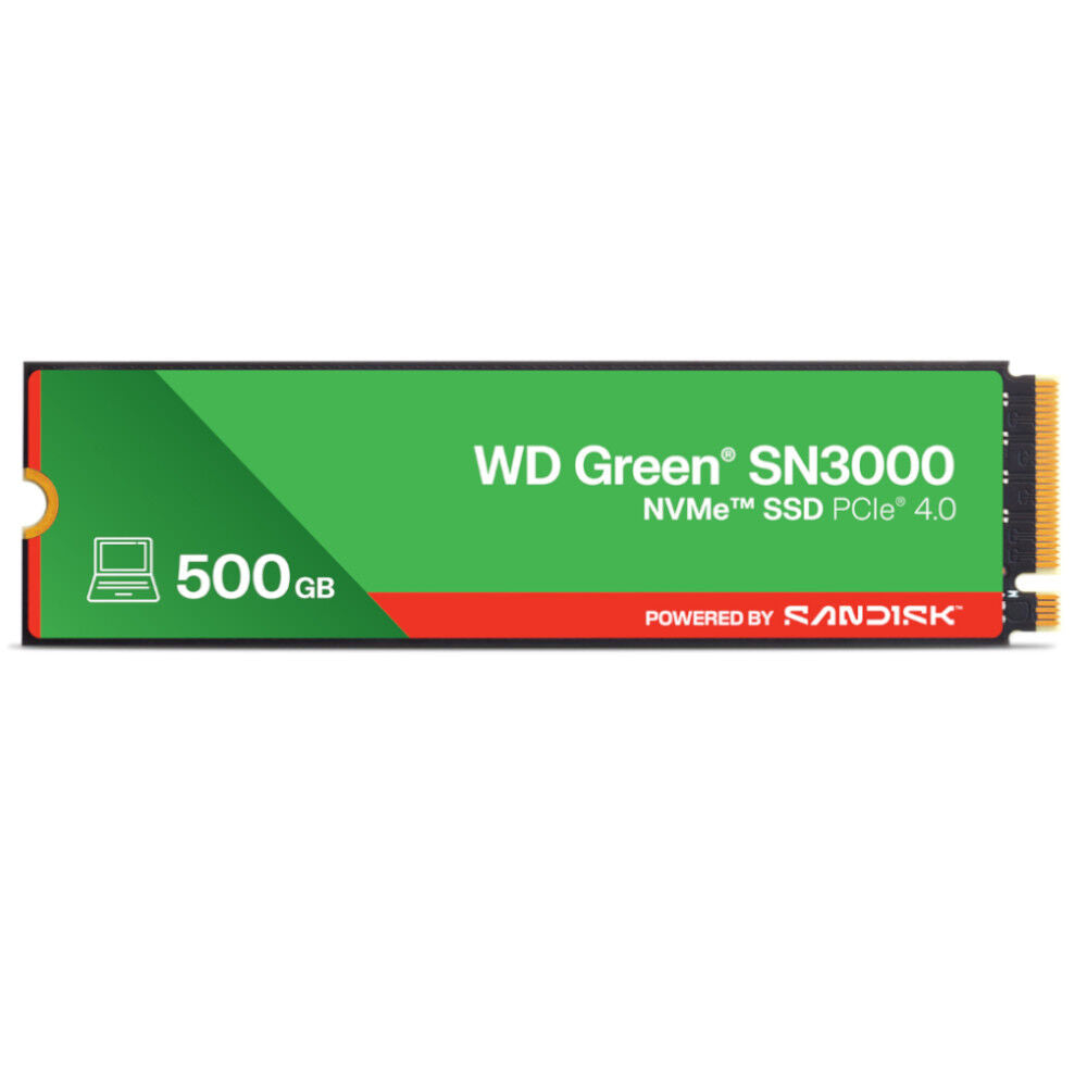 SSD Western Digital Green SN3000 500GB Gen4 M.2 NVMe (5000/4100MB/s)