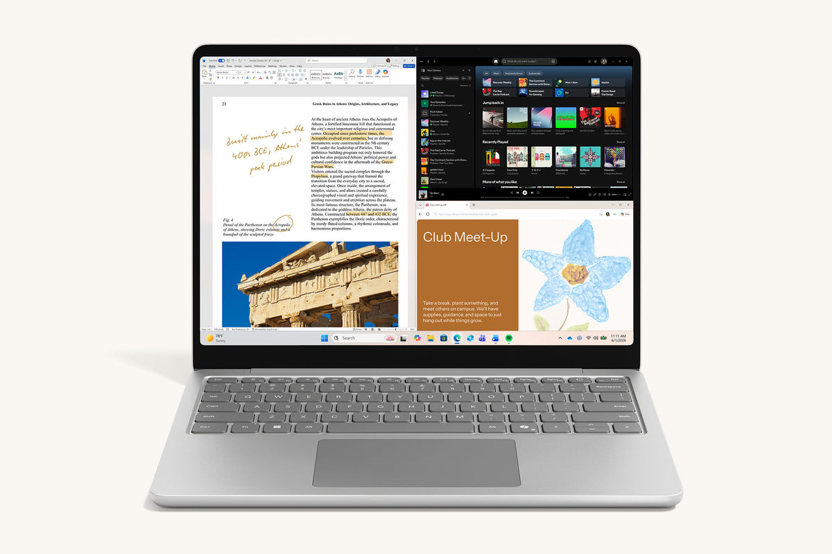 Portátil Microsoft Surface Laptop 13" 1.ª Ed. Copilot+ PC Intel Core Ultra 5 325 16GB RAM 256GB SSD Windows 11 Pro Platina