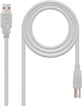 Cabo USB 2.0 Nanocable USB-A/M > USB-B/M 1.8 M