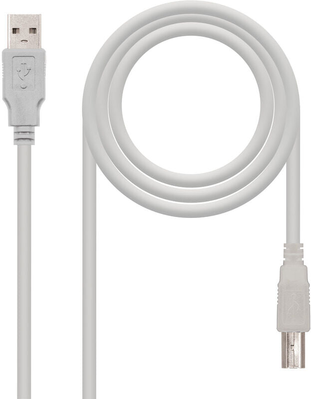 Cabo USB 2.0 Nanocable USB-A/M > USB-B/M 1.8 M