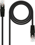 Cabo de Rede Nanocable RJ45 CAT.6 UTP AWG24 0.5 M Preto