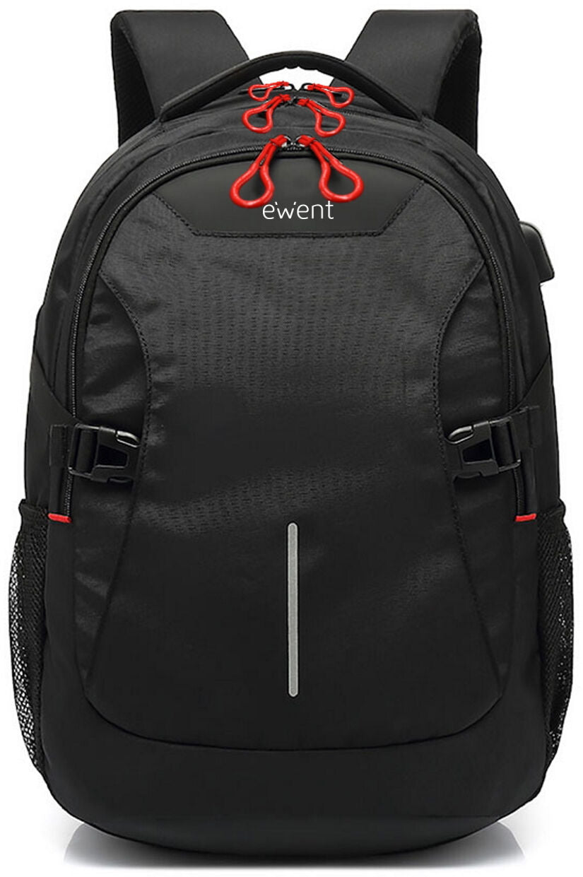 Mochila Ewent EW2526 Notebook Backpack 15.6 Preta com Porta USB