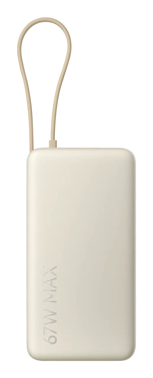Power Bank Xiaomi 67W 20000mAh (Cabo Integrado) Bege