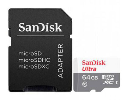 Cartão SanDisk MicroSDHC/SDXC UHS-I C10 A1 U1 64GB