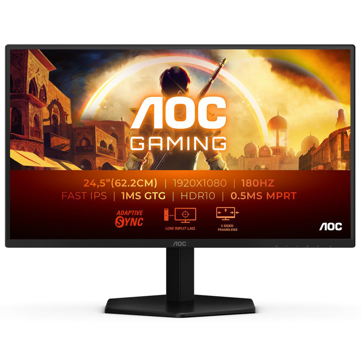 Monitor AOC Gaming 24.5" 25G42E IPS FHD 180Hz 1ms Adaptive Sync