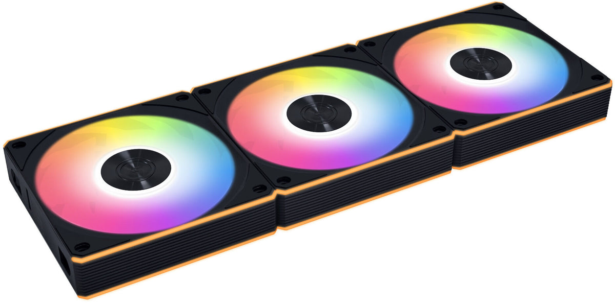Ventoinha Lian Li UNI FAN CL120 Wireless RGB Reverse Blade PWM Preto 120mm (Pack 3)