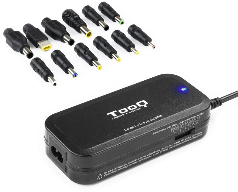 Carregador de Portátil Tooq 90W 1x USB Manual