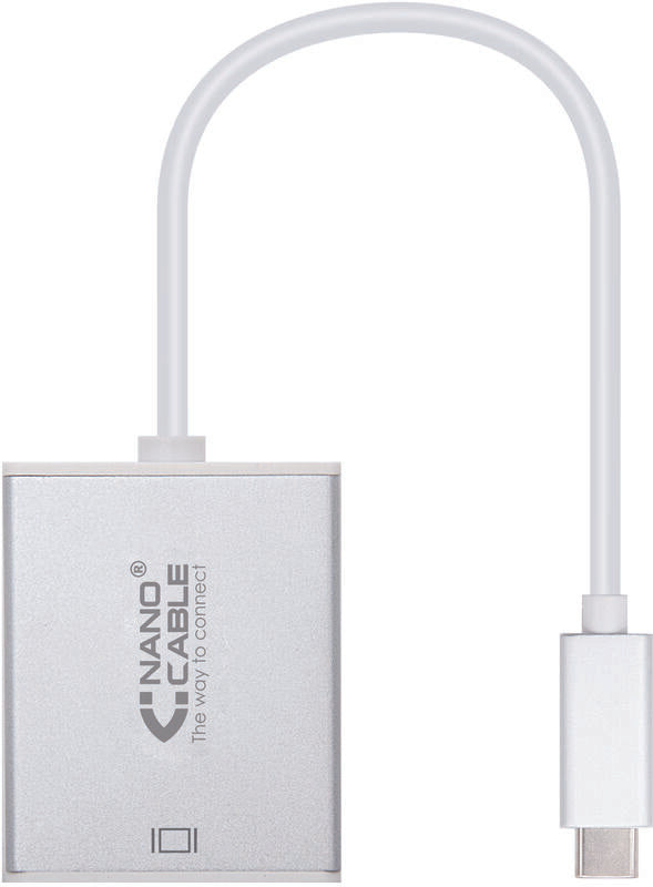 Adaptador Nanocable USB-C M > VGA F 10 CM Aluminio