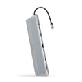 Hub Conversor USB-C 3.1 para 3xUSB-A+USB-C+PD+2xHDMI+DP+RJ45+SD+AUDIO
