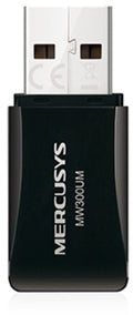 Adaptador USB Mercusys MW300UM Wi-Fi N300 Nano