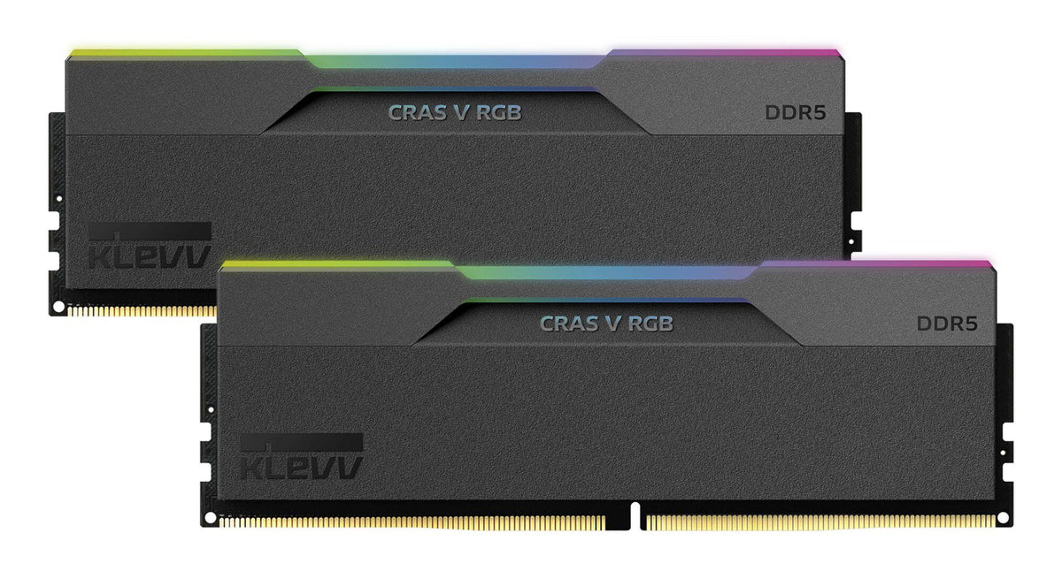 KLEVV Kit 32GB (2 x 16GB) DDR5 CRAS V 6000MHz CL28 RGB Obsidian Black (Intel XMP/AMD Expo)