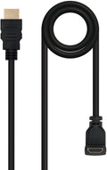 Cabo HDMI HEC 90º A M/M 1.8 M Preto