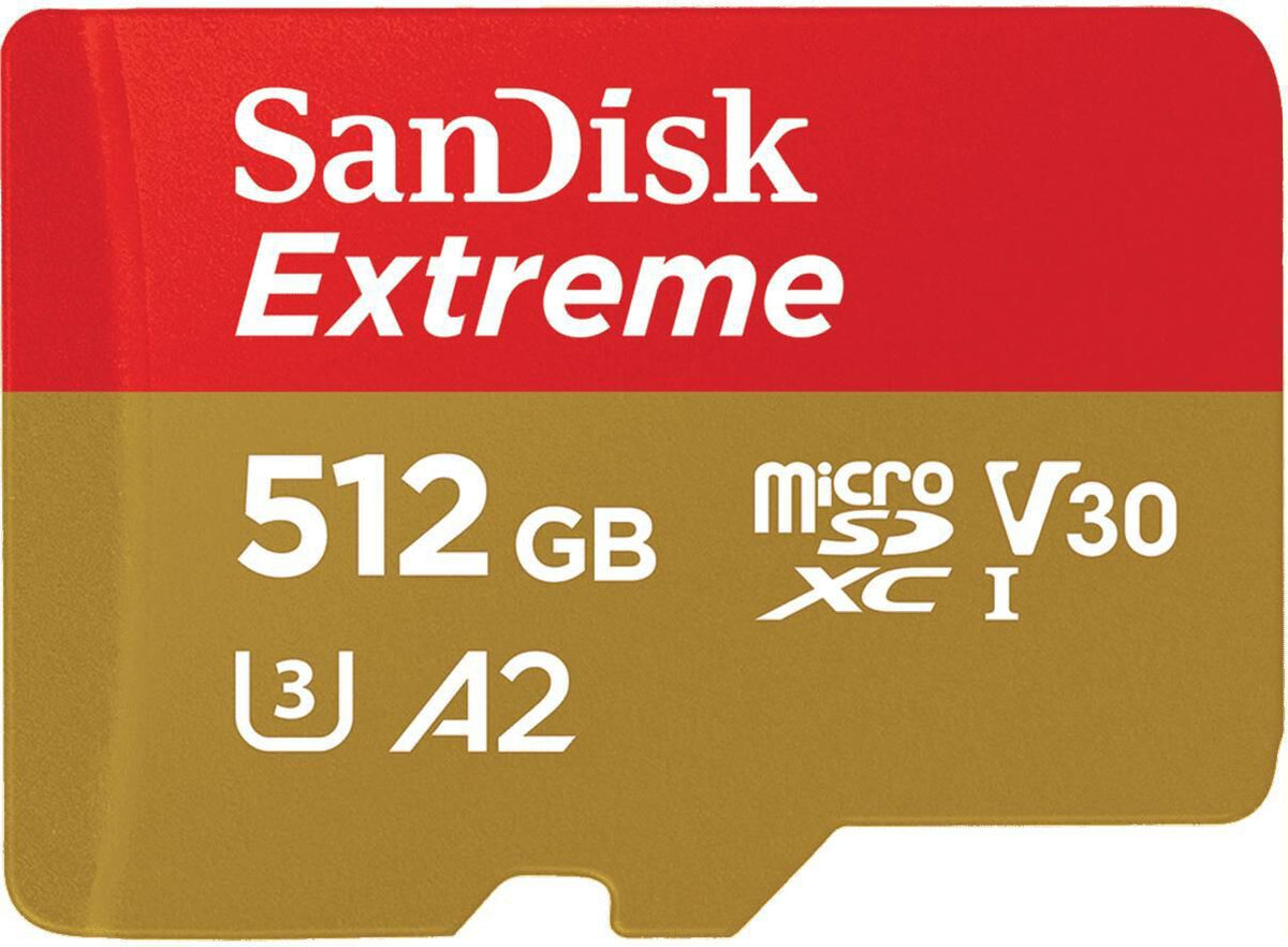 Cartão SanDisk Extreme MicroSDXC UHS-I C10 A2 U3 V30 512GB