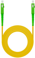 Cabo de Fibra Óptica Nanocable SC/APC-SC/APC Monomodo Simplex LSZH 3 M Amarelo