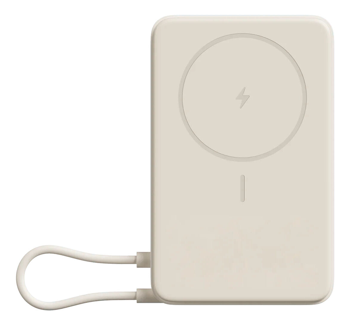 Power Bank Magnética Xiaomi 10000 33W Bege com Suporte Integrado