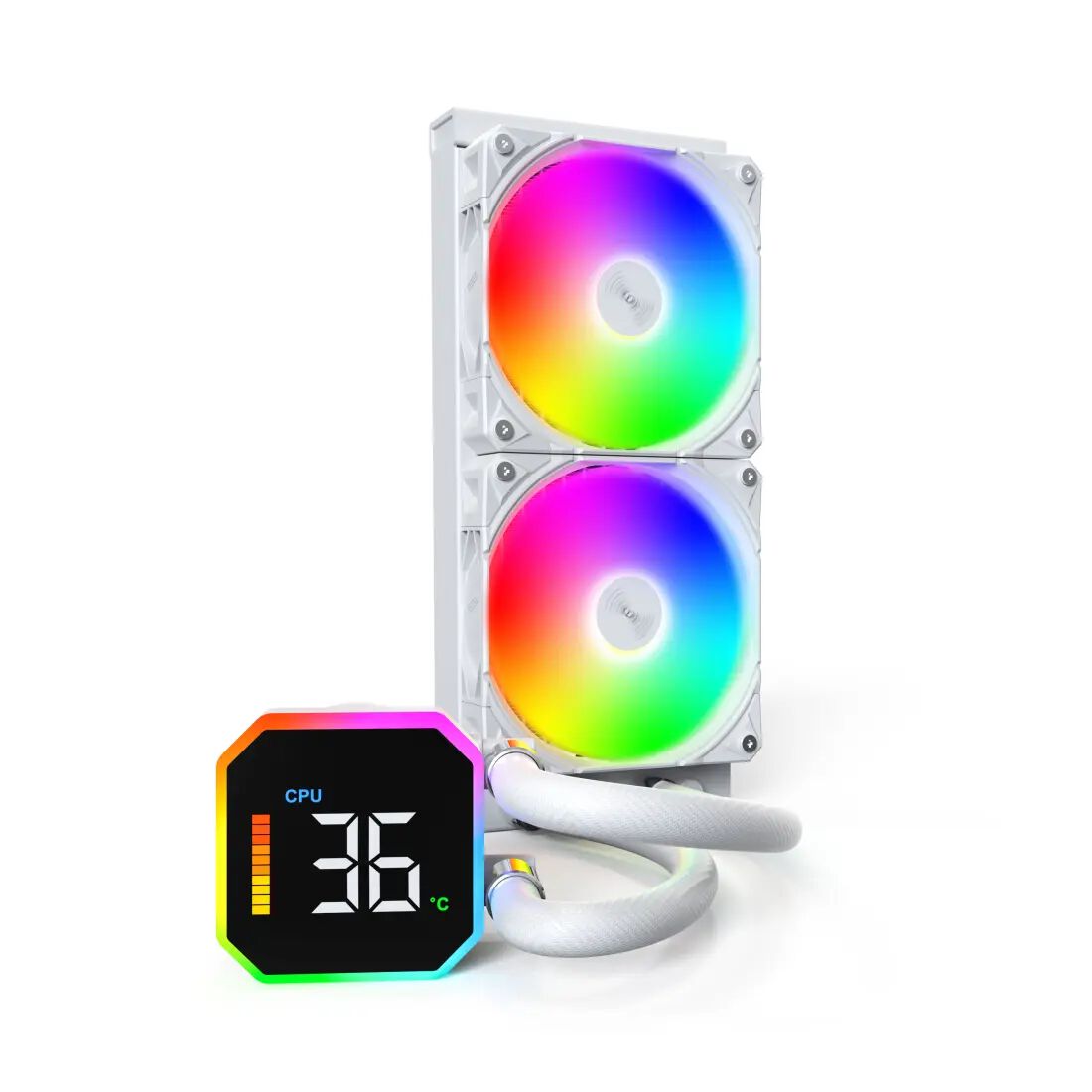 Water Cooler CPU Montech HyperFlow Digital 240mm Branco