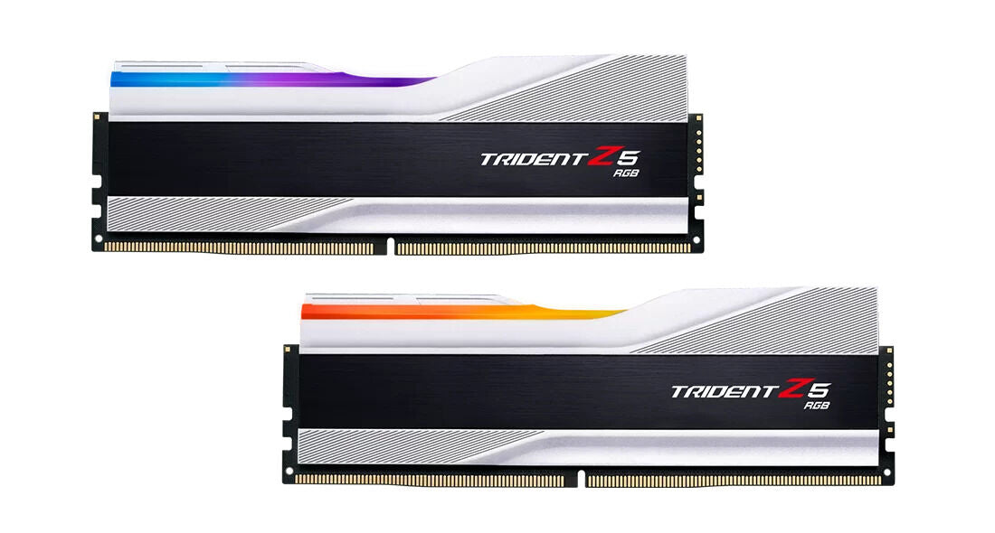 G.Skill Kit 32GB (2 x 16GB) DDR5 6000MHz Trident Z5 RGB CL36 Silver - F5-6000J3636F16GX2-TZ5RS