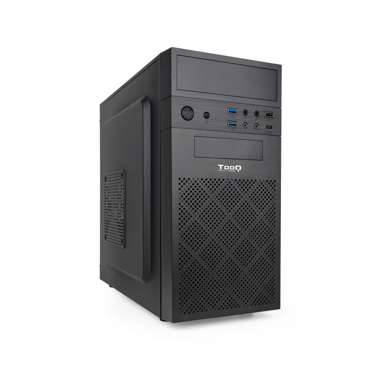 Caixa Micro-ATX Tooq TQC-4701U3C-B c/Leitor de cartões + 2xUSB3.0