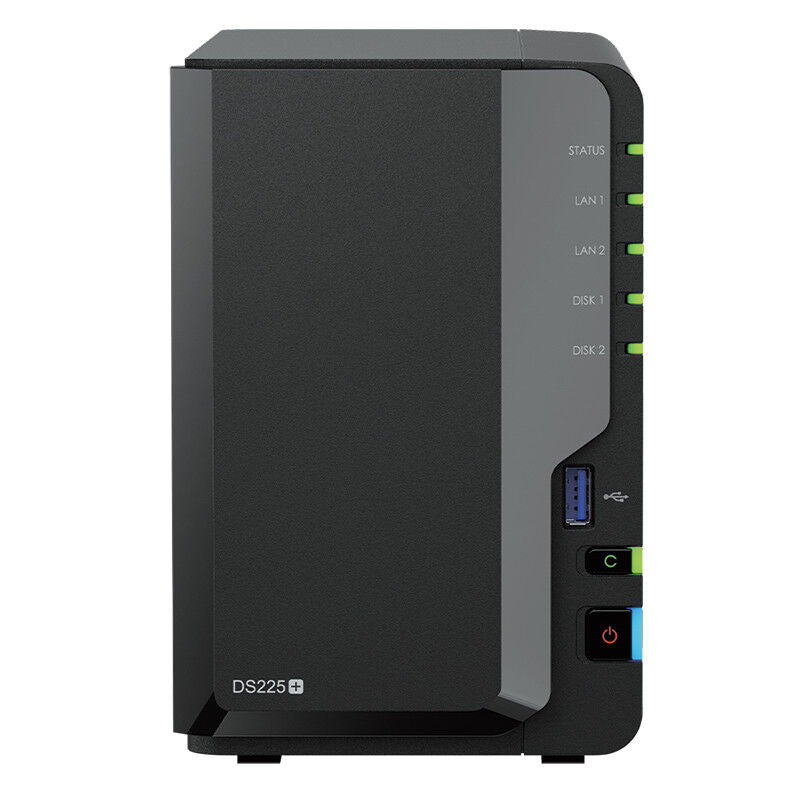 NAS Synology Disk Station DS225+ - 2 Baías -2.0GHz-2.7GHz 4-core - 2GB RAM