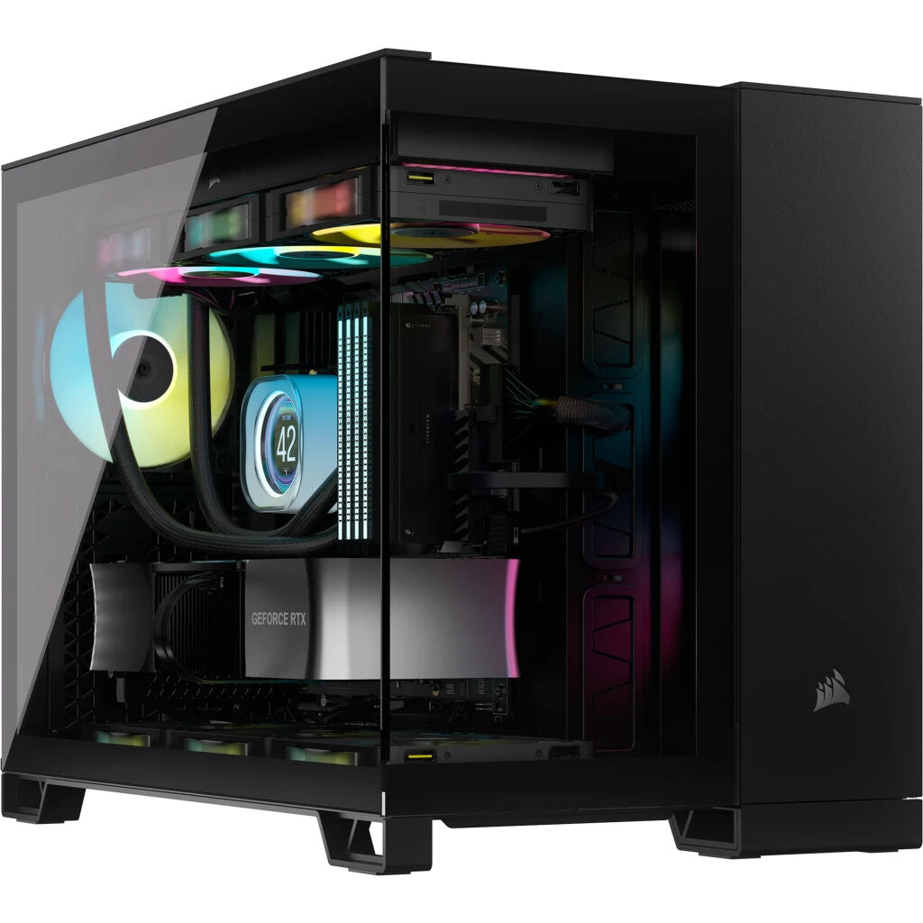 Caixa Micro-ATX Corsair 2500X LINK Preta Vidro Temperado