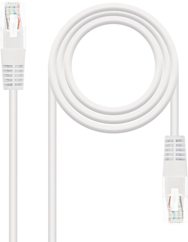 Cabo de Rede Nanocable RJ45 UTP CAT.5E AWG24 5 M Branco