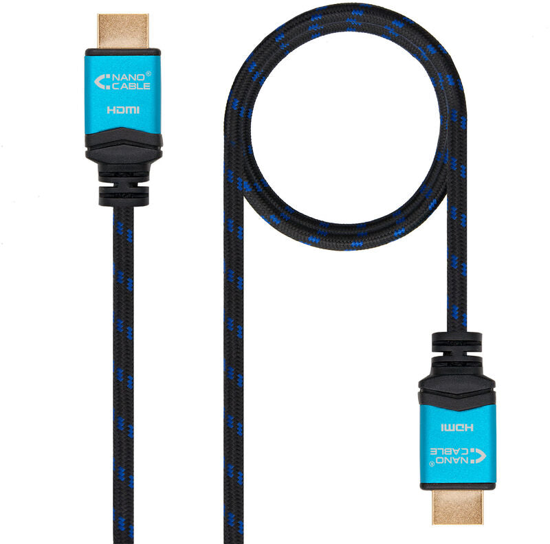 Cabo HDMI V2.0 4K@60Hz 18Gbps Nanocable A M/M 1 M Premium Preto