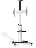 Suporte Móvel Tooq Tilt Rotação 90º Ajustável 37" a 70" Max. 50kg Preto
