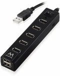 Hub USB Ewent 7 Portas USB 2.0 Botão On/Off