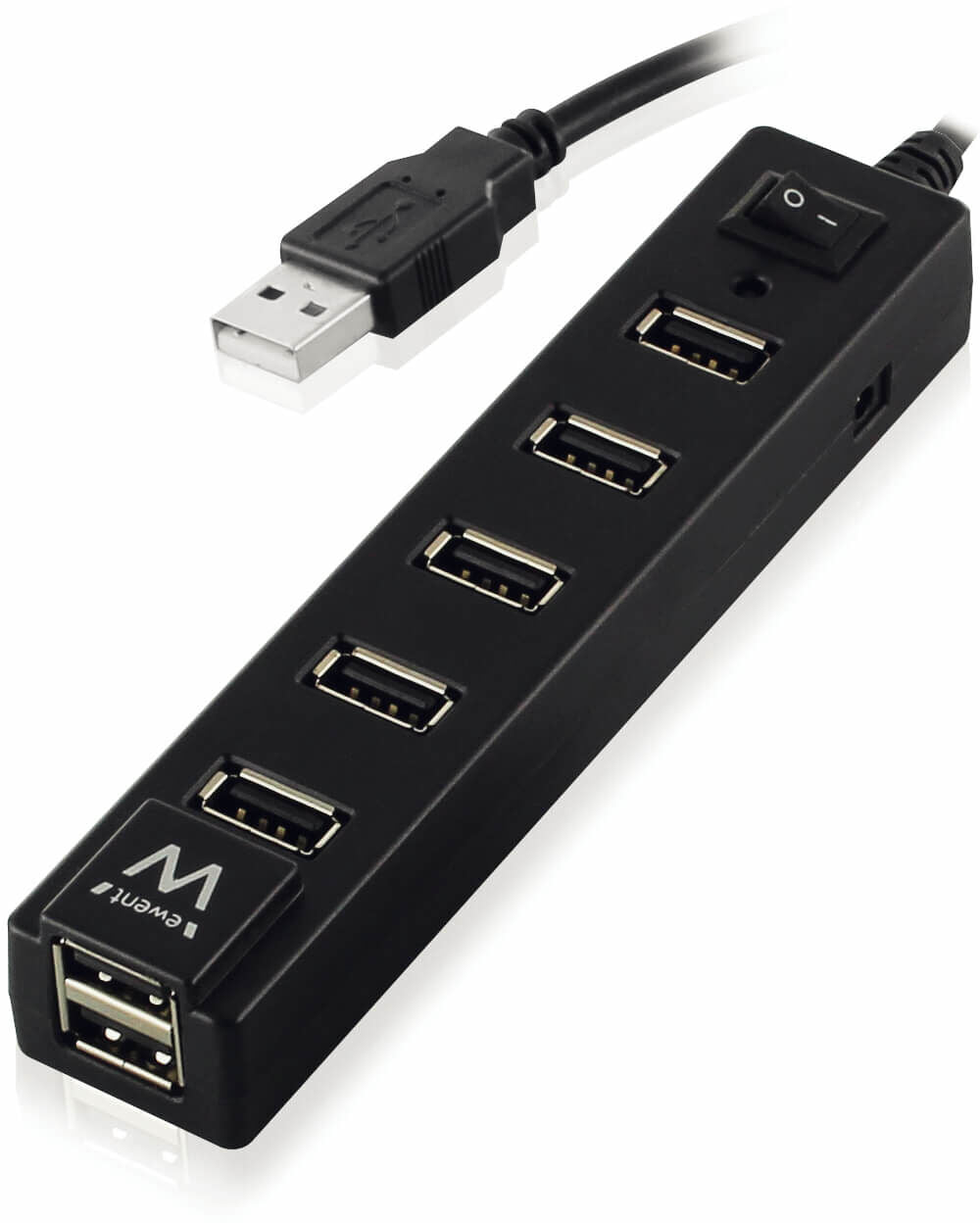 Hub USB Ewent 7 Portas USB 2.0 Botão On/Off