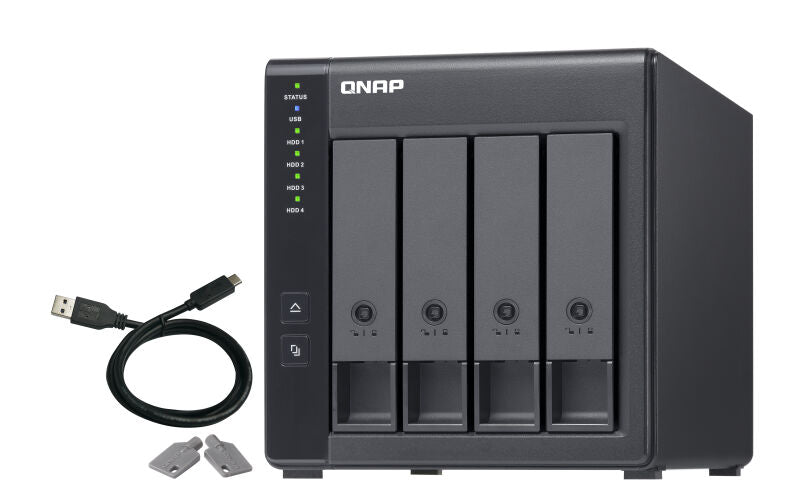 Unidade de Expansão NAS QNAP TR-004 - 4 Baías - USB Type C