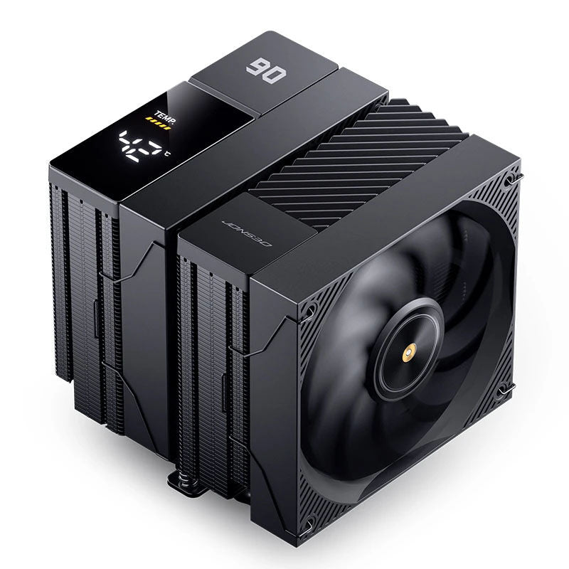 Cooler CPU Jonsbo CC90 Dual Tower com Display Preto - 2x 130mm