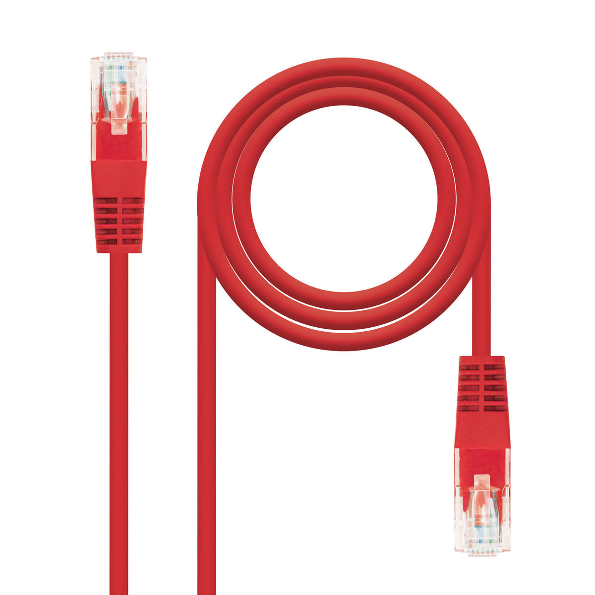 Cabo de Rede Nanocable RJ45 CAT.6 UTP AWG24 30 CM Vermelho